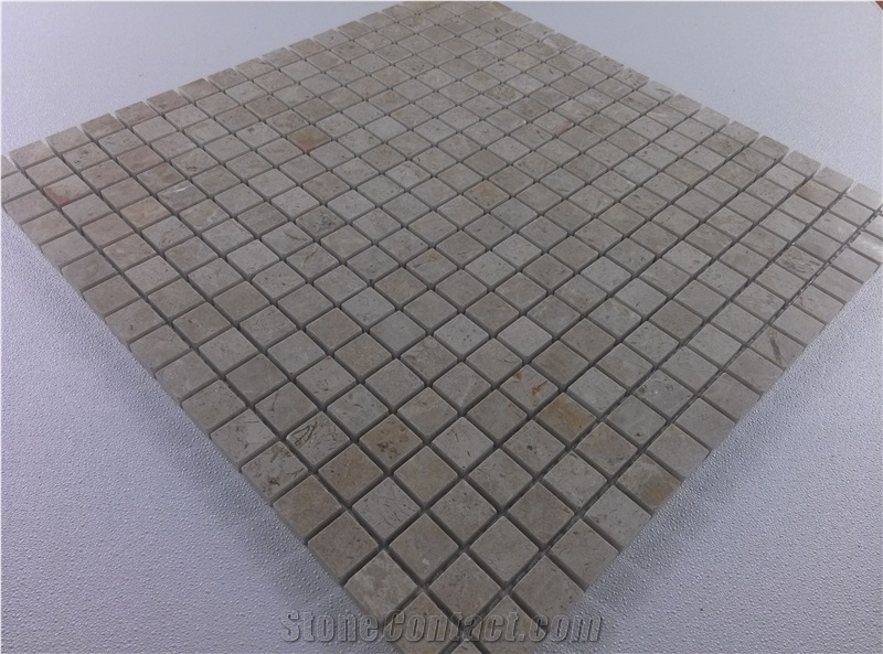 Cream Marfil Marble Mosaic Wall Kitchen Bathroom Tile