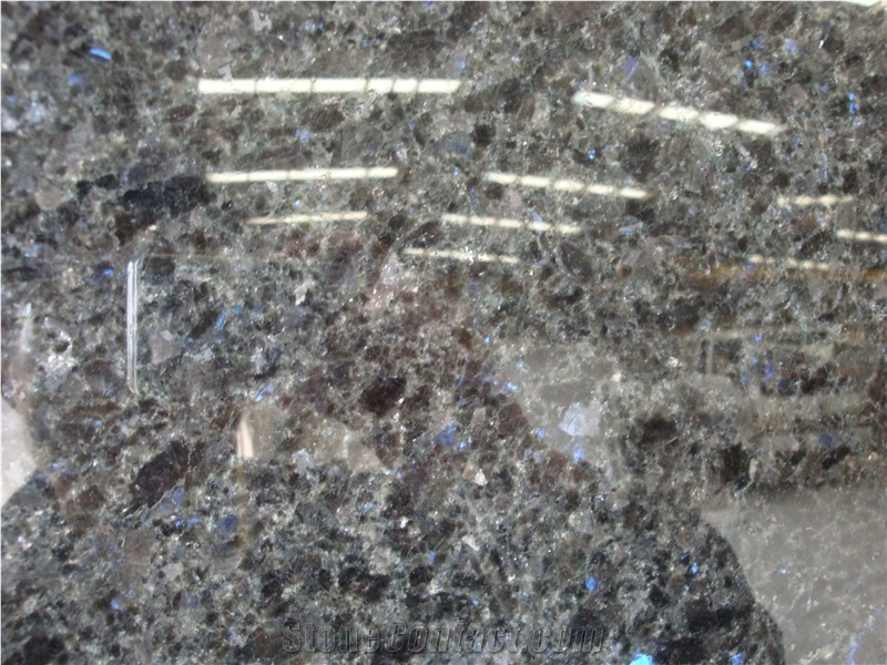 Angola Black Granite Blue in Night Granite Slab