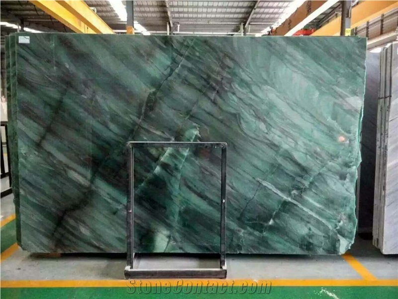 Botanic Green Slabs/ Green Quartzite from Brazil/ Botanic Green for Countertops, Wall Tiles, Flooring Tiles