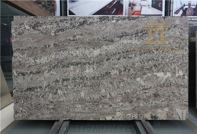 Brazilian Bianco Antico Slabs and Tiles for Counter Tops and Leather Wall Covering