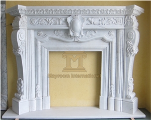 Chinese White Jade, Chinese White Marble, Chinese Pure White Fireplace for Home Decoration