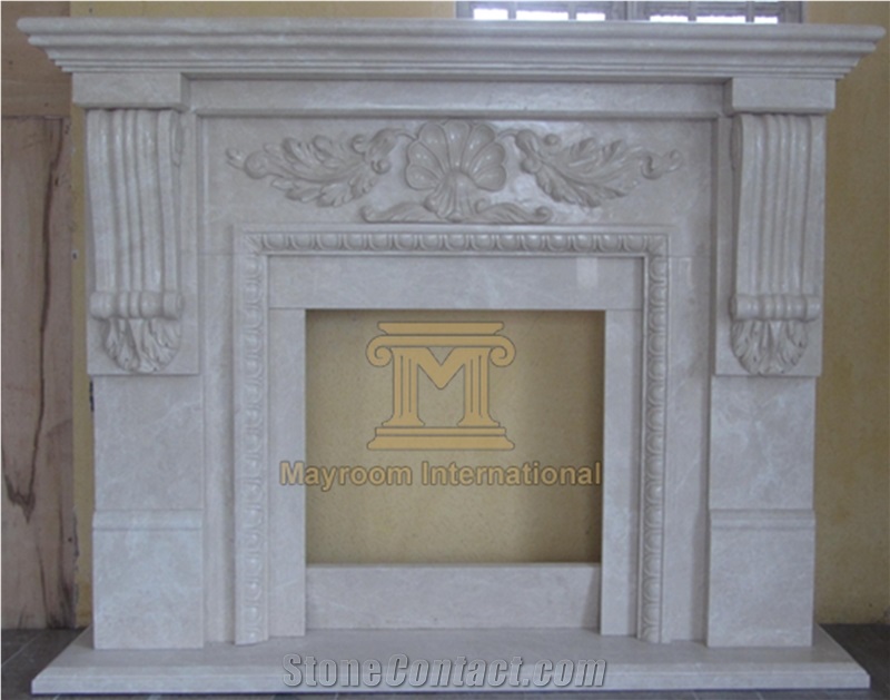 Chinese White Marble/ Chinese White Jade Marble Fireplace for Home Decoration