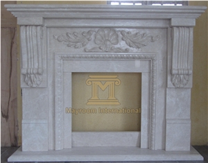 Chinese White Marble/ Chinese White Jade Marble Fireplace for Home Decoration