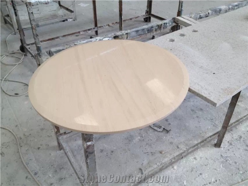 Own Factory Good Price Moca Cream Marble, Grey Serpeggiante Marble Countertops for Project