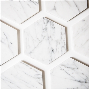 Natural Carrarra White Marble Coasters Jwelry Storage Pad Drink Coasters