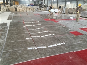 Natural Bassy Grey Marble Slabs For Wall Floor