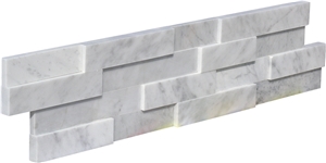 Carrara Marble ,White Marble, Italy Carrara Marble Polished Culture Stone,Ledge Stone ,Wall Cladding Panel,Stacked Stone Veneer( Corner Stone ,Brick Stacked Stone),Exposed Wall Stone