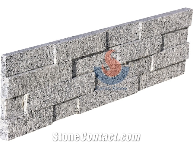 Chinese G602 Granite ,China White Granite , Bush-Hammered Face Culture Stone,Ledge Stone ,Wall Cladding Panel,Stacked Stone Veneer( Corner Stone ,Brick Stacked Stone),Exposed Wall Stone