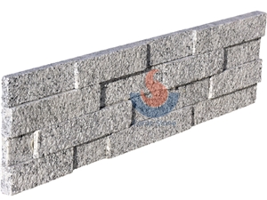 Chinese G602 Granite ,China White Granite , Bush-Hammered Face Culture Stone,Ledge Stone ,Wall Cladding Panel,Stacked Stone Veneer( Corner Stone ,Brick Stacked Stone),Exposed Wall Stone