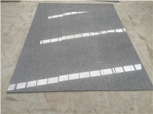 Polished New G633 Sesame Grey Granite Floor Tiles, China Grey Granite