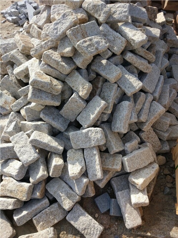Discount G682 Cubes, China Padang Giallo Rust Granite Cube Stone & Brick Pavers for Walling Stones,Driveway Paving Sets,Landscaping Stone Project Manufacturer