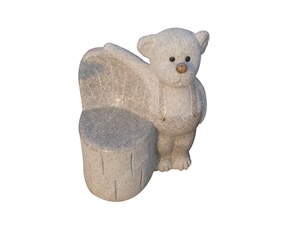 Bear Sculpture, White Granite Sculpture & Statue
