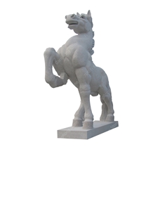 Horse, White Granite Sculpture & Statue