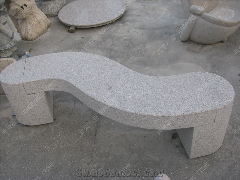 Stone Table and Chairs Sculpture