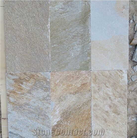 Natural Outdoor Quartzite Stone Floor Tile