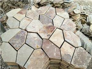Natural Slate Tile for Paving Slate Floor Covering/ Patio Stone Tiles/ Decorative Garden Edging Stone/ Garden Stone Floor