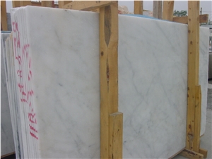 Turkish Bianco Carrara Slabs & Tiles, Mugla White Marble Slabs & Tiles