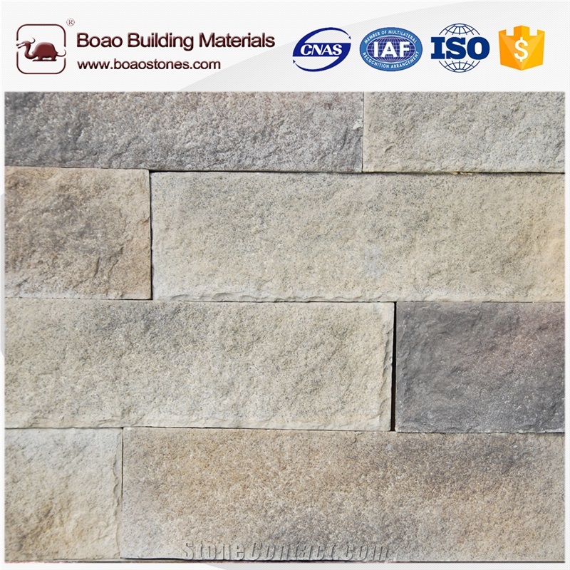 Artificial Faux Fake Stone Wall Facade Fireplace Stone Panel