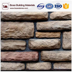 Decorative Cultured Stacked Lime Stone Wall Veneer Panel