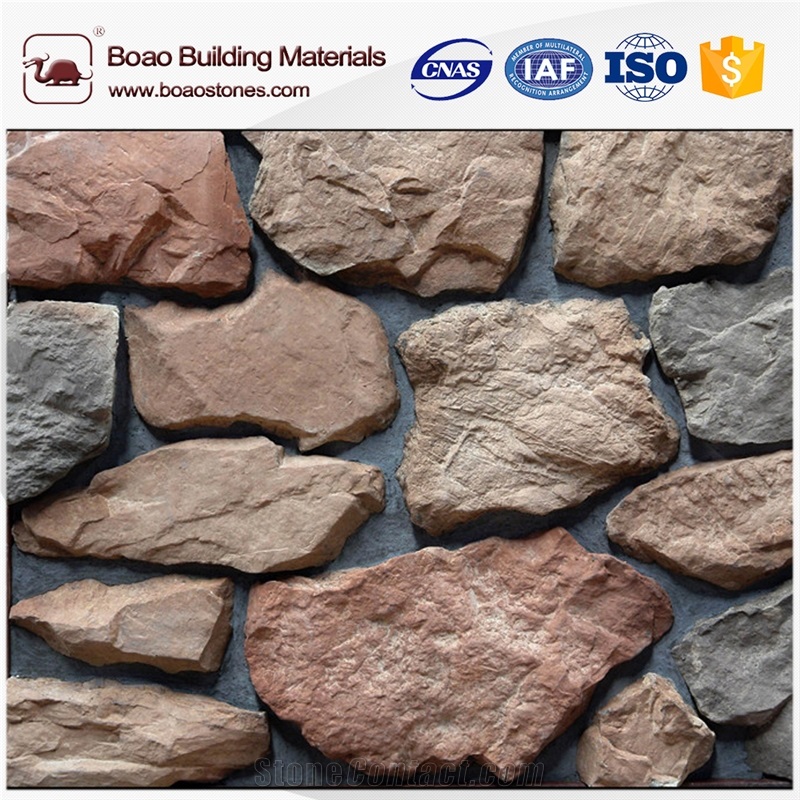 Faux Brick Stacked Ledge Stone Interior Wall Cladding