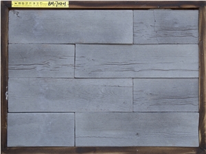 Faux Decorative Wooden Wave Stone Wall Exterior Panel