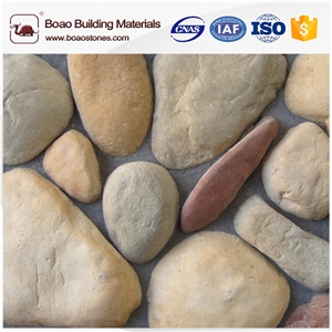 Faux River Rock Cobble and Pebble Stone for Waterfall Garden Stone Wall Decoration
