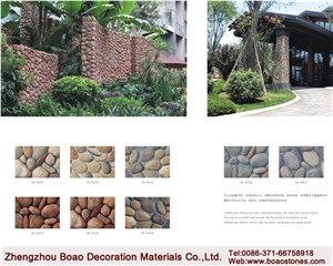 Faux River Rock Cobble and Pebble Stone for Waterfall Garden Stone Wall Decoration