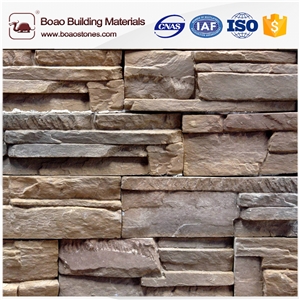 Interior Faux Stacked Rock Stone Wall Siding Panels