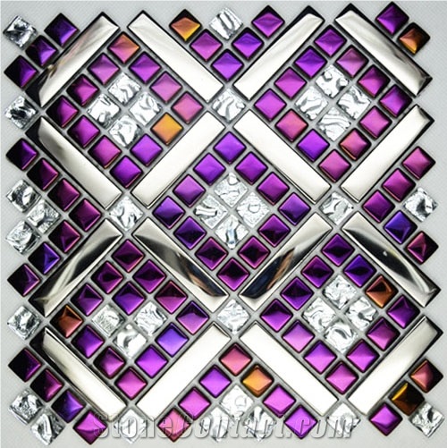 J2j-1565-1 Glass Crystal Mosaic