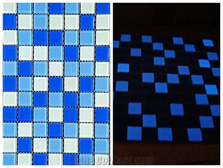 Luminous Blue Mosaic