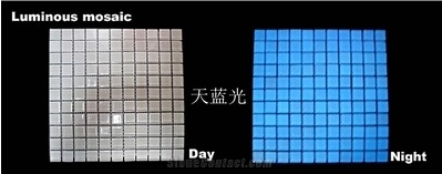 Luminous Mosaic Day White Night Blue