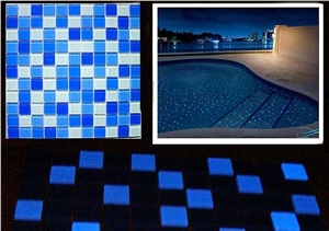 Luminous Mosaic for Swimming Pool