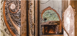 Custom Design Natural Stone Fireplaces