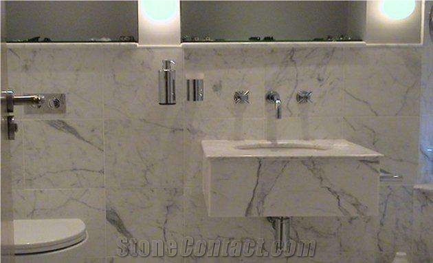 Factory Supplier China Venata White Polished Slab&Tile Thin Tile Natural Marble Cut to Size