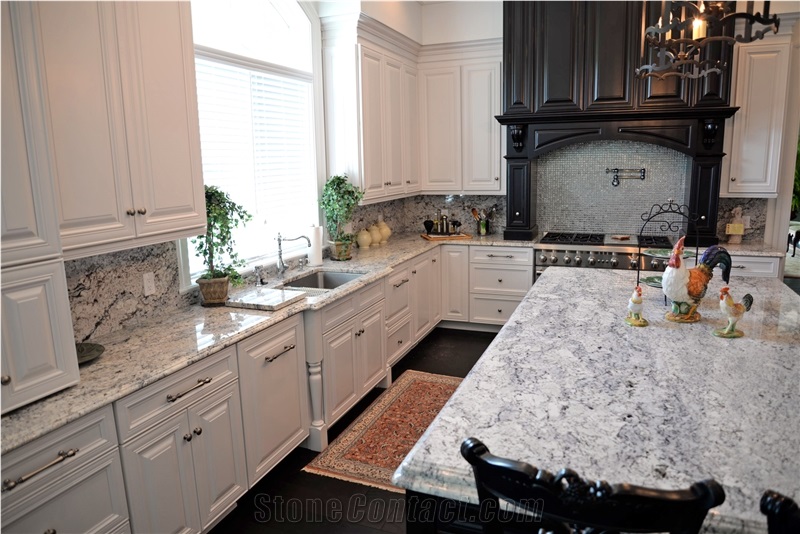 Absolute White - Andino White Granite Kitchen Countertop