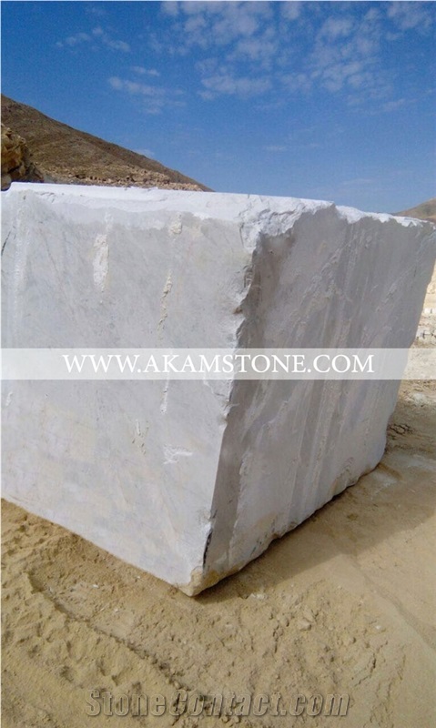 Persian Alabama Crystal, Iran White Marble Block