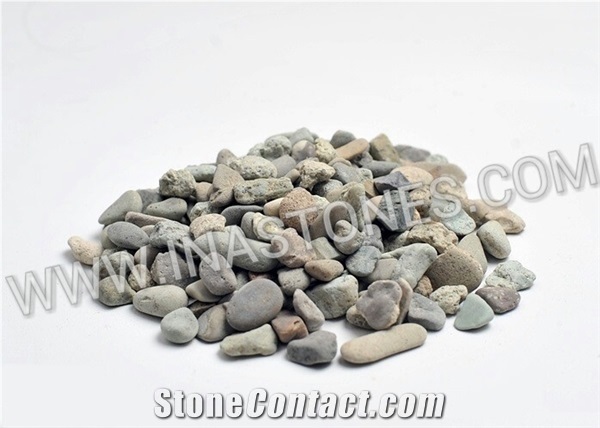 Indonesia Natural Stone Green Gravel from Beach,Pebble & Grave