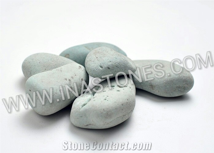 Indonesia Natural Stone Green Pebble from Beach