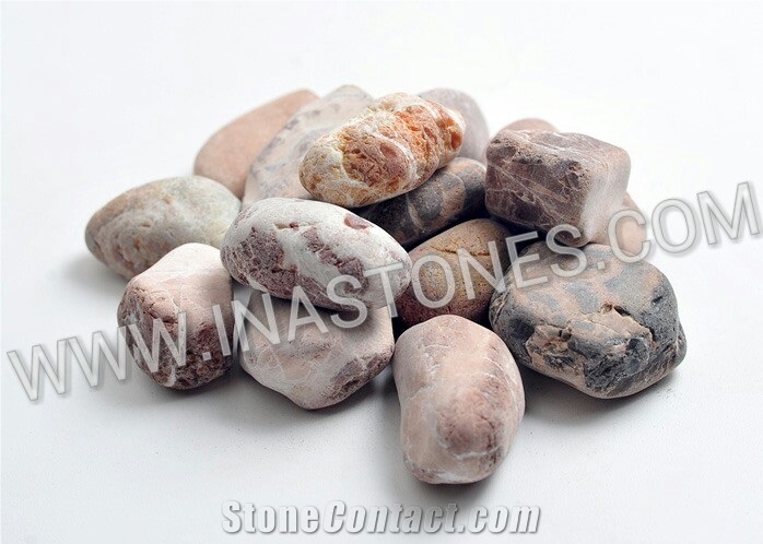 Indonesia Natural Stone Maroon Pebble from Beach