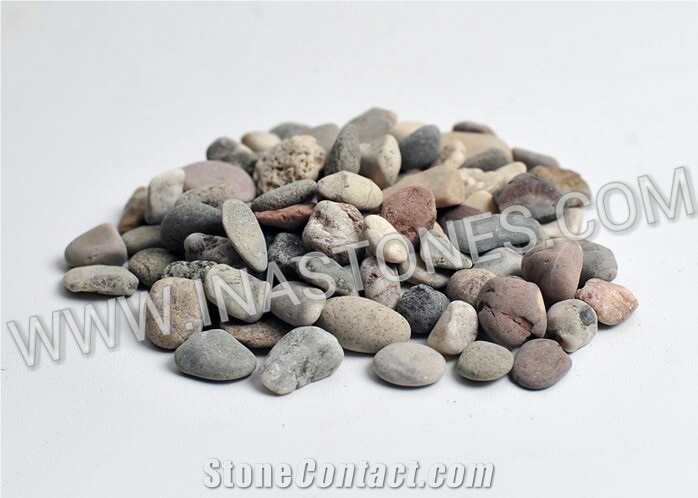 Indonesia Natural Stone Red Grey Gravel from Beach