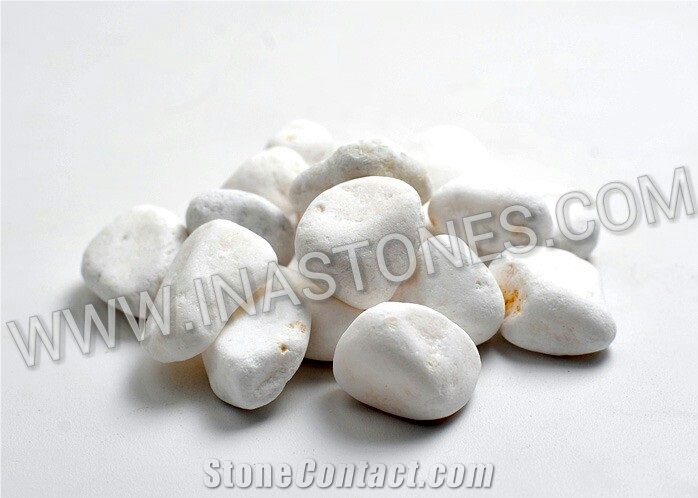 Indonesia Natural Stones Snow White Tumbled Gravel