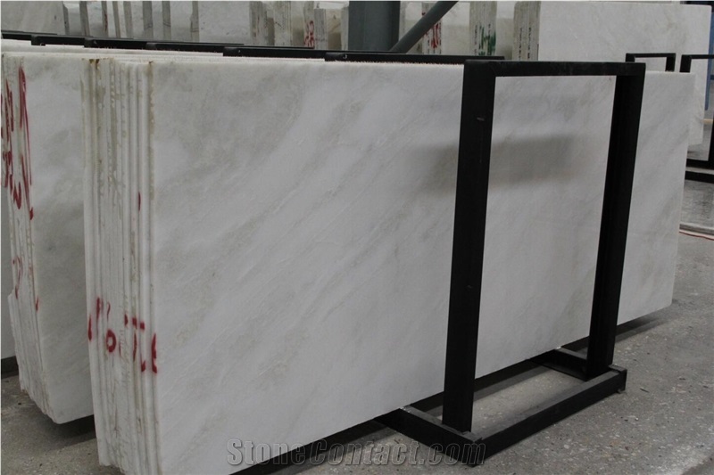 Cary Ice Marble Royal White Polished Slab For Living Room