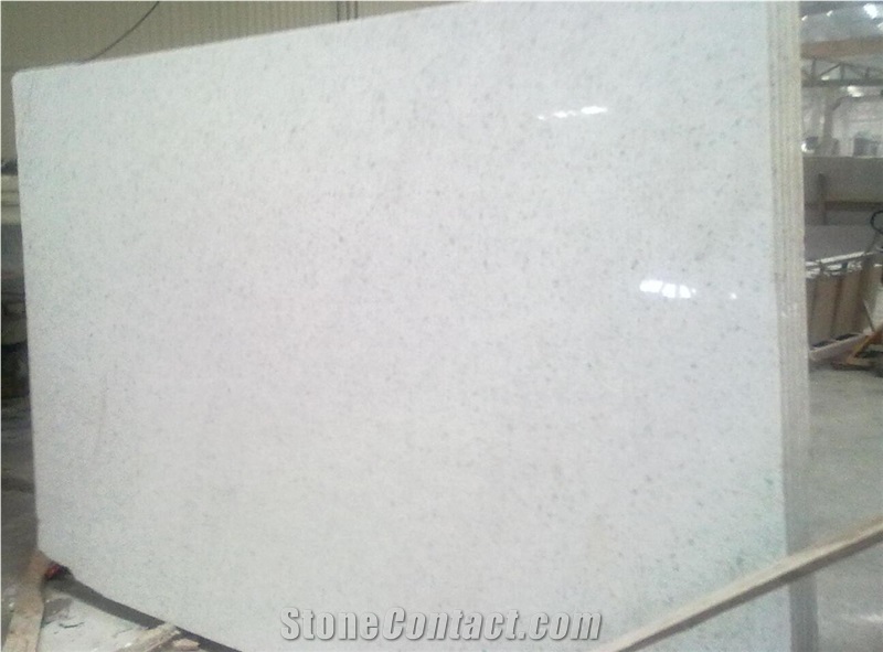 China Crystal White Absolute White Marble Big Polished Slab