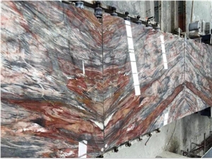 China Louis Red Marble Louis Agate Big Polished Slab Tile