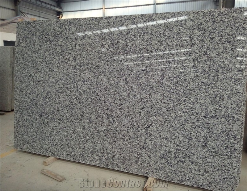 China Spray White Granite Sea Wave White Polished Big Slab