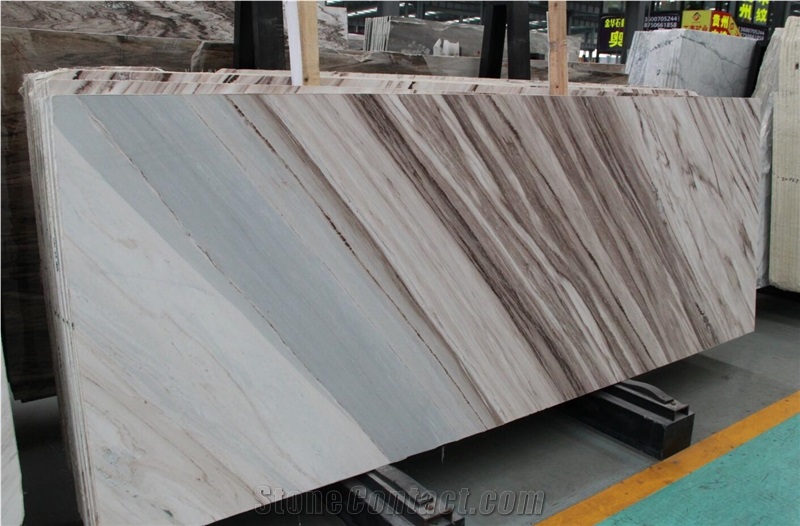 Montero Marble White Polighed Big Slab Bookmatched For Wall