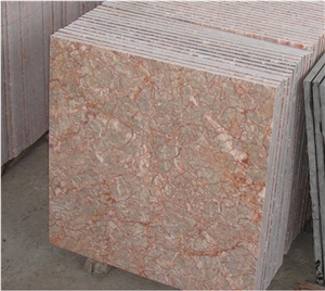 Red Cream Marble China Milan Red Marble Polished Tile Slab