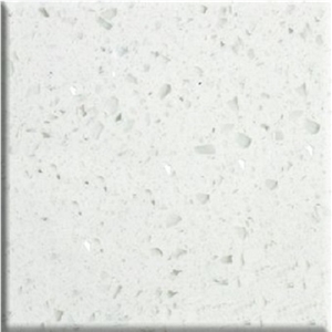 China White Quartz Slabs & Tiles, Solid Surface Engineered Stone