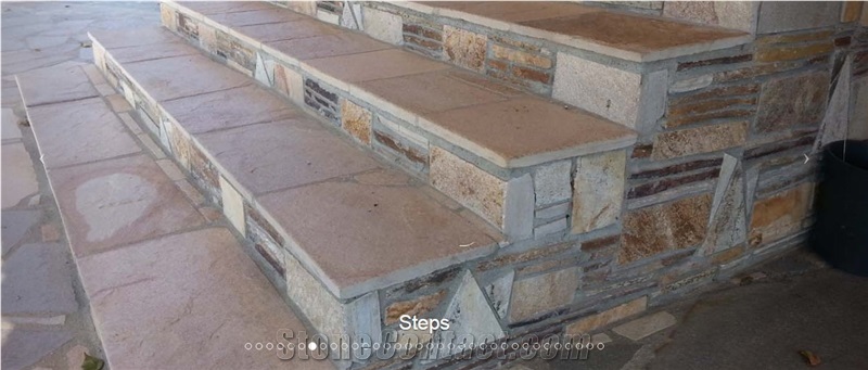 Kardjali Yellow Gneiss Deck Steps