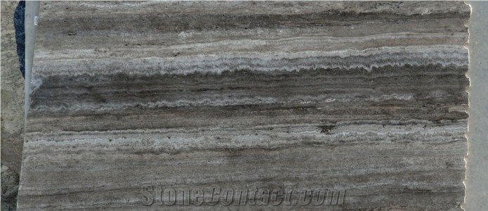 Titanium Grey Travertine Slabs & Tiles, Turkey Grey Travertine